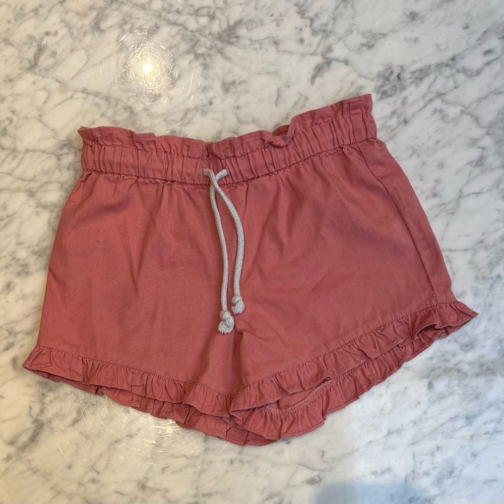 Oso & Me Girls Ruffled Pink Shorts